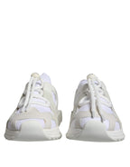Dolce & Gabbana White Mesh Sorrento Trekking Sneakers Shoes - Zeiniez