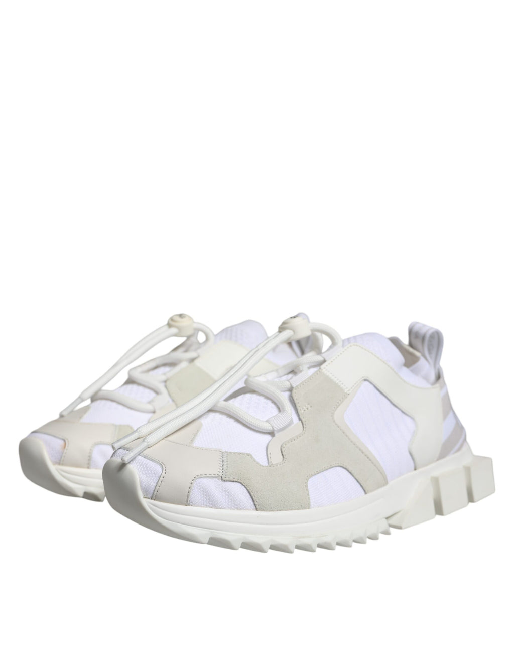 Dolce & Gabbana White Mesh Sorrento Trekking Sneakers Shoes - Zeiniez