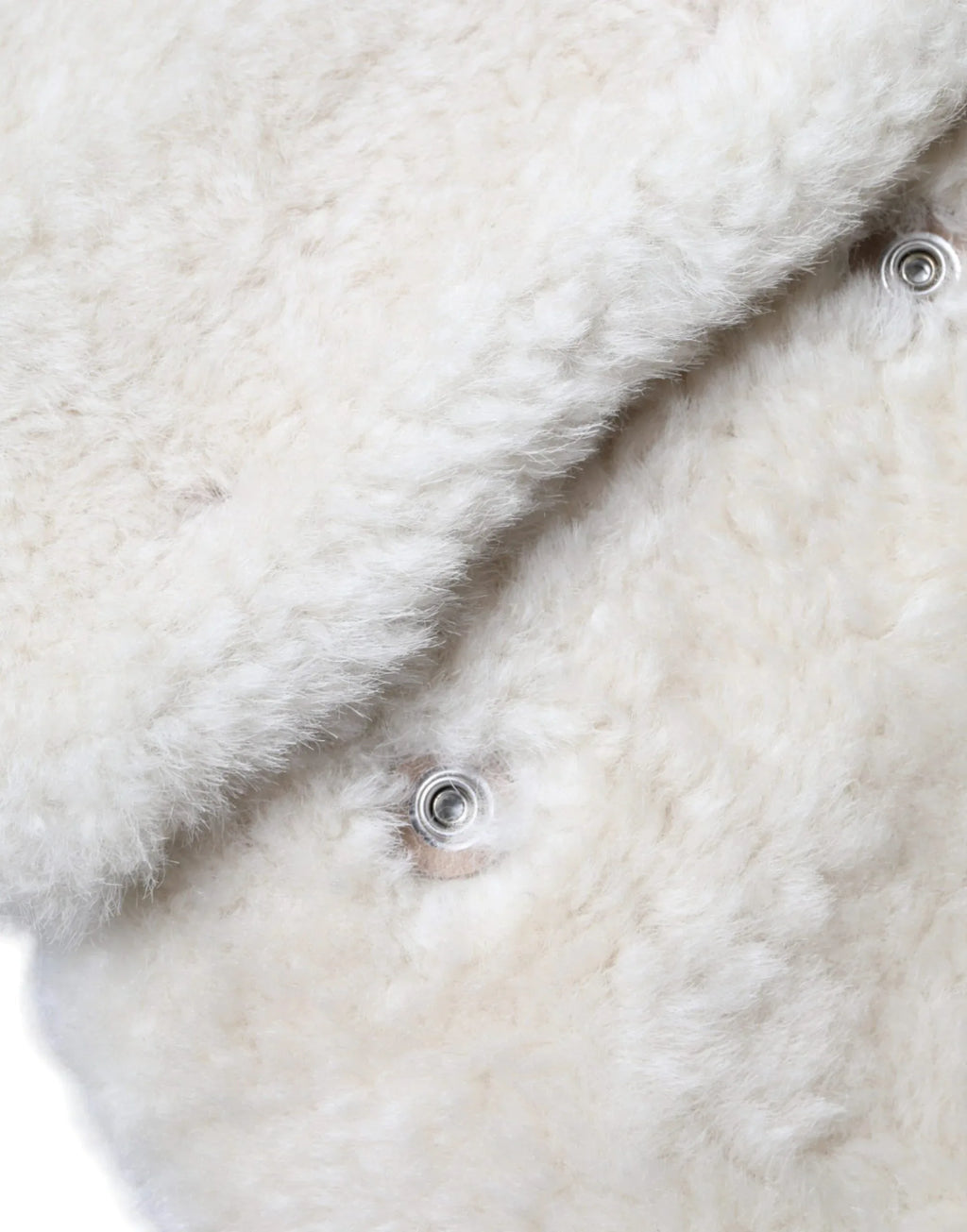 Burberry White WARRENFORD Shearling Leather Vest Coat Jacket - Zeiniez