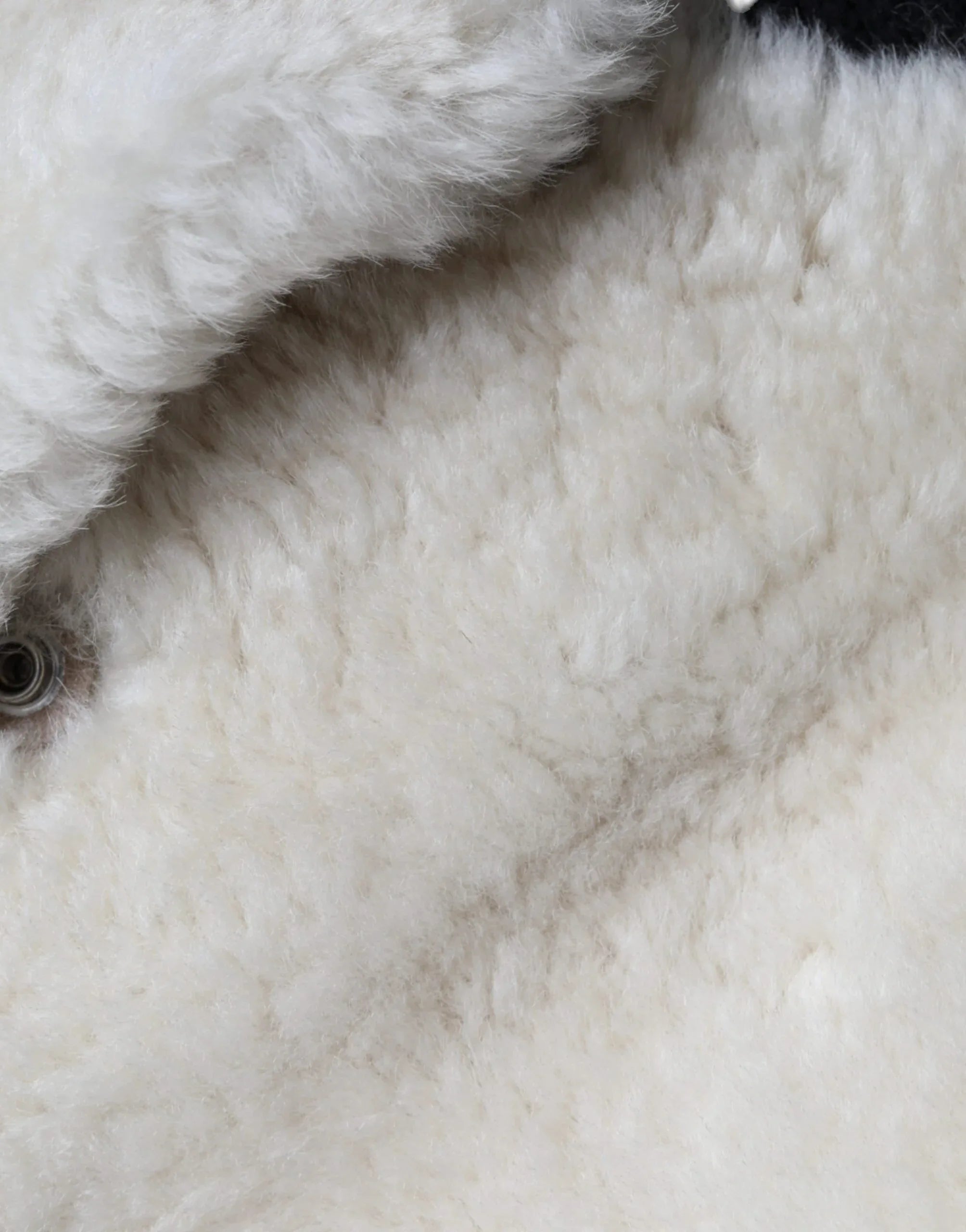 Burberry White WARRENFORD Shearling Leather Vest Coat Jacket - Zeiniez