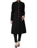 Dolce & Gabbana Black Single Breasted Trench Coat Jacket - Zeiniez