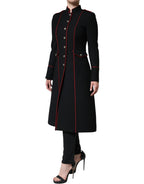 Dolce & Gabbana Black Single Breasted Trench Coat Jacket - Zeiniez