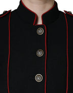 Dolce & Gabbana Black Single Breasted Trench Coat Jacket - Zeiniez