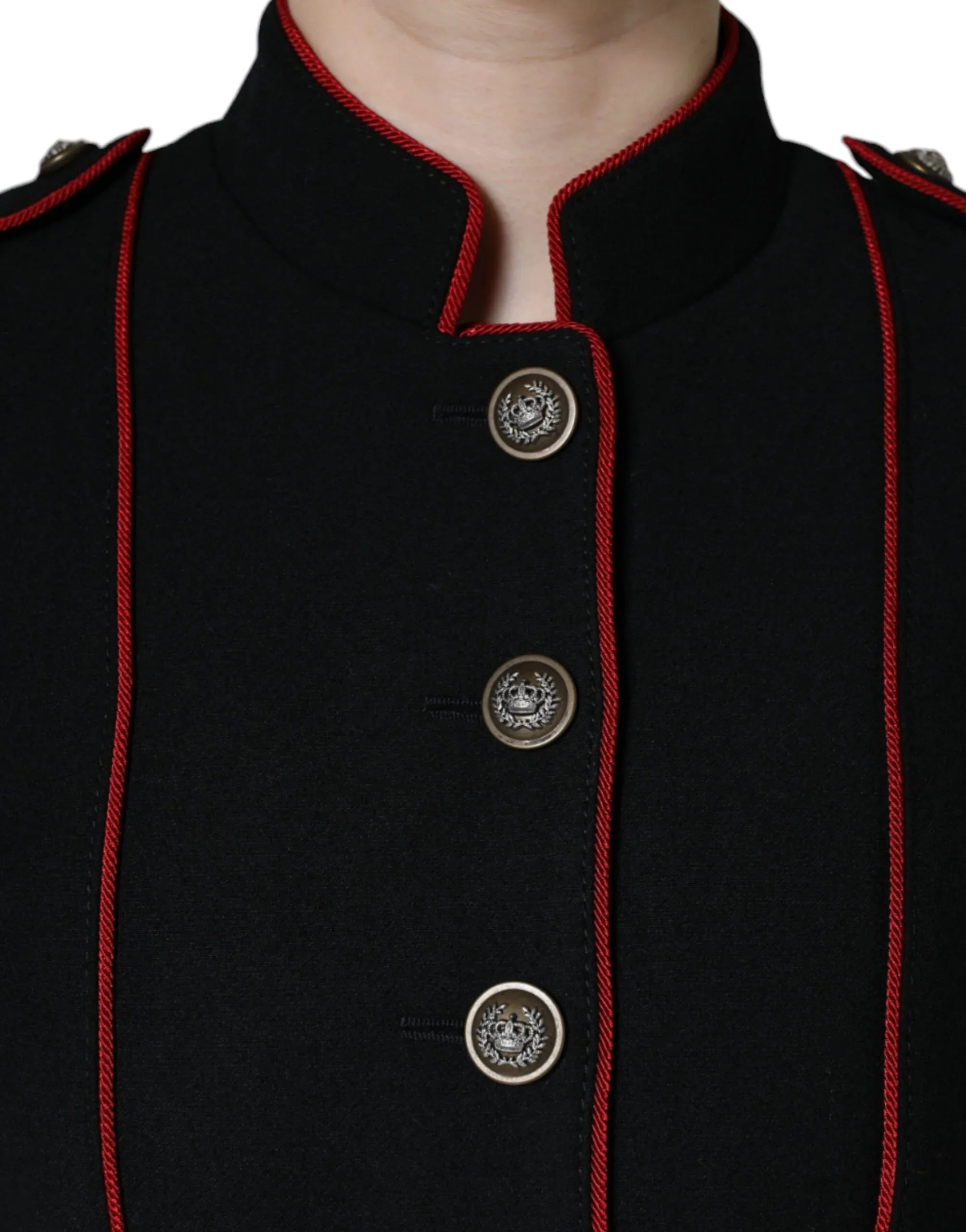 Dolce & Gabbana Black Single Breasted Trench Coat Jacket - Zeiniez