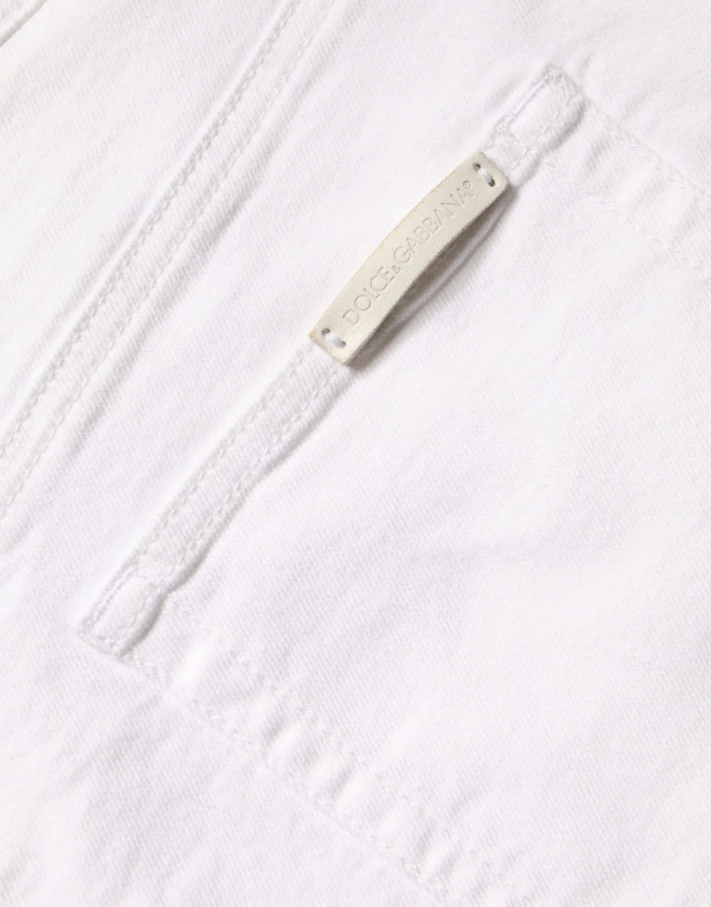 Dolce & Gabbana White Cotton Stretch AUDREY Skinny Jeans - Zeiniez