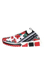 Dolce & Gabbana Multicolor Geranium Sorrento Sneakers Shoes - Zeiniez