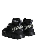 Dolce & Gabbana Black Sorrento Socks Logo Sneakers Shoes - Zeiniez