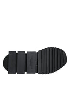 Dolce & Gabbana Black Sorrento Socks Logo Sneakers Shoes - Zeiniez