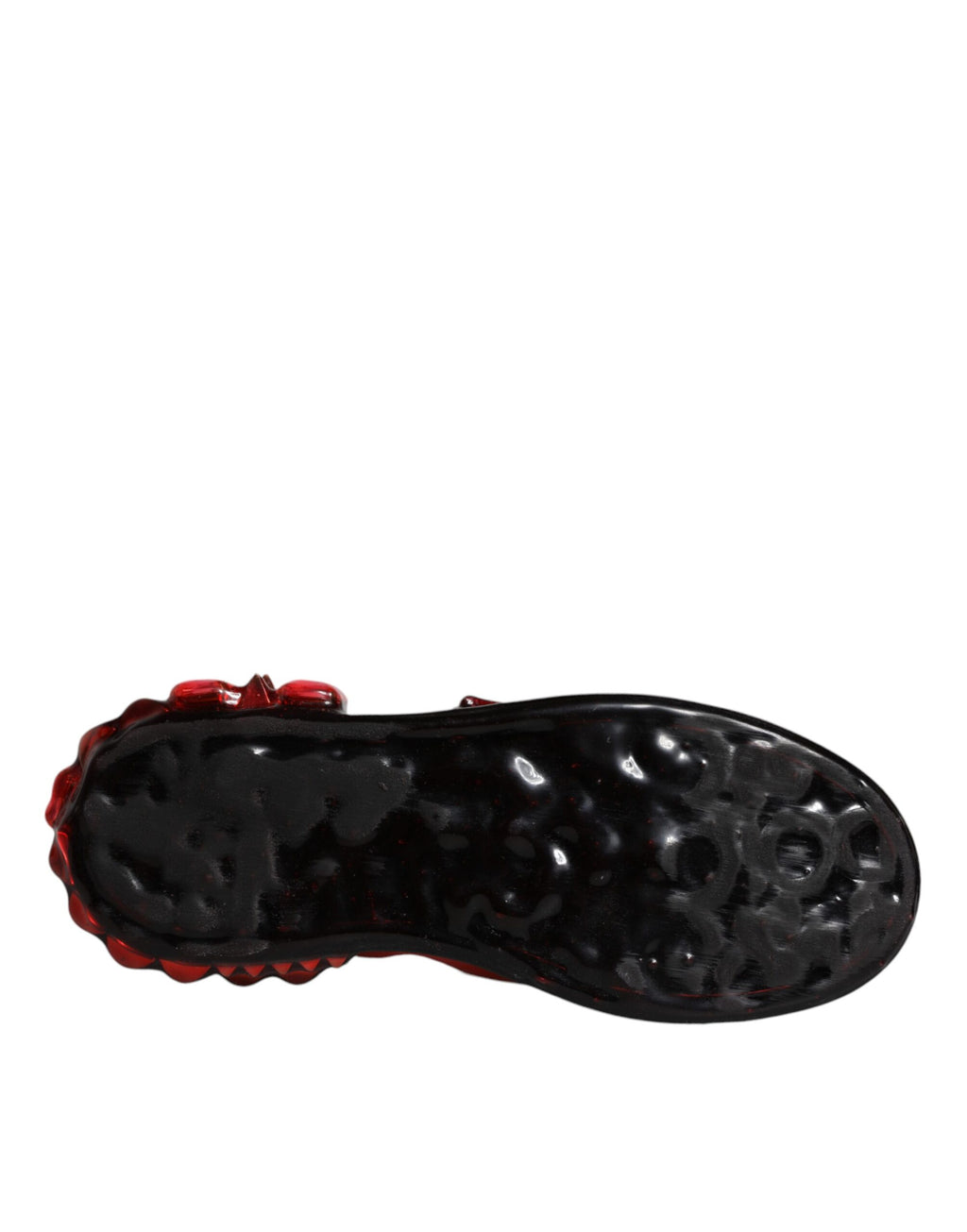 Dolce & Gabbana White Red Crystals Leather Portofino Sneakers Shoes - Zeiniez