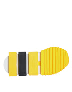 Dolce & Gabbana Yellow Sorrento Crystals Low Top Sneakers Shoes - Zeiniez