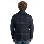 Roberto Pepe Luxury Blue Wool Men Jacket - Zeiniez