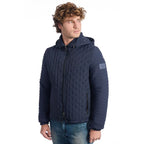 Roberto Pepe Luxury Blue Polyamide Men's Quilted Jacket - Zeiniez