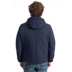 Roberto Pepe Luxury Blue Polyamide Men's Quilted Jacket - Zeiniez