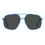 Polaroid Blue Stainless Steel Sunglasses