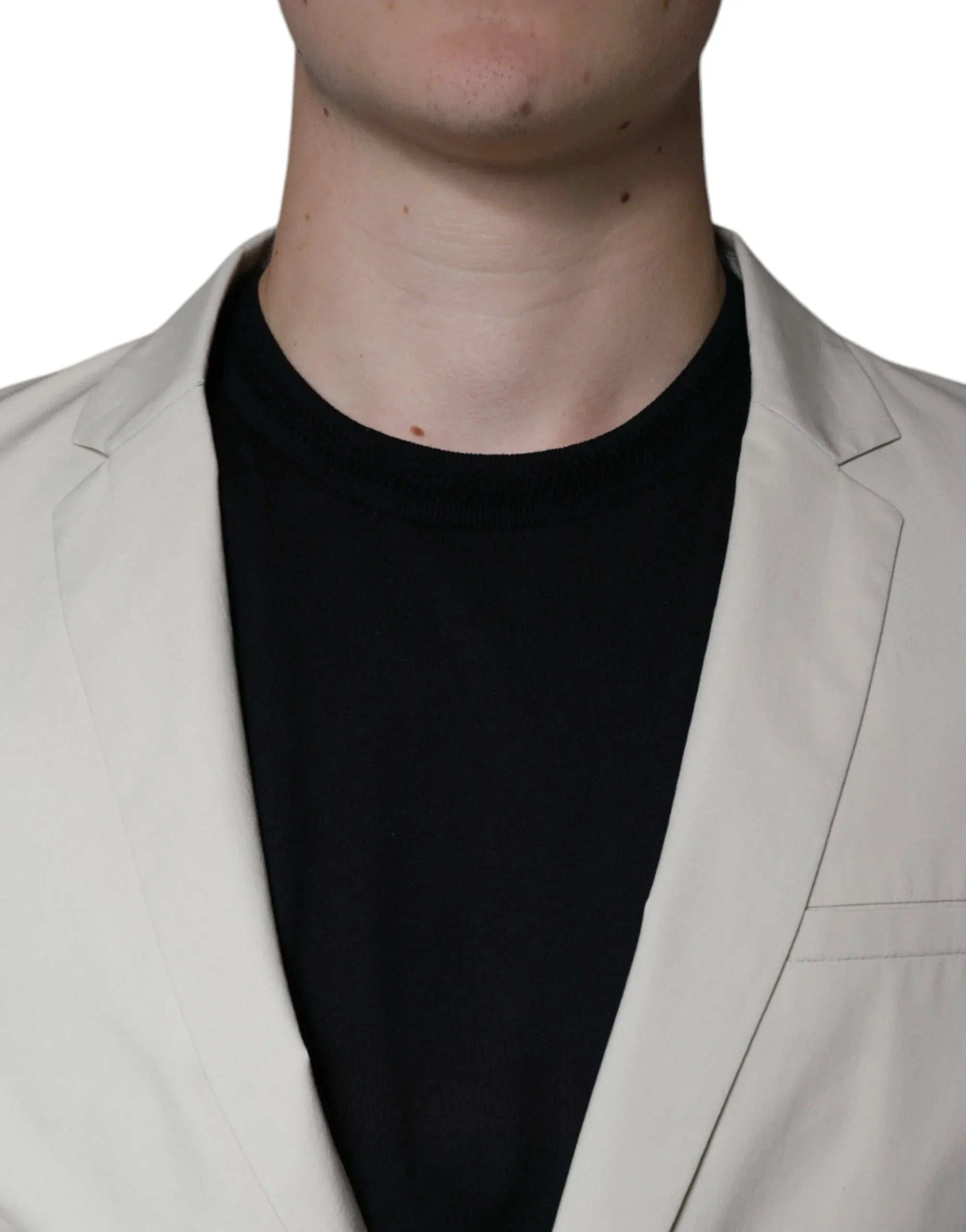 Paolo Pecora Milano Beige Single Breasted Dress Formal Coat Blazer - Zeiniez