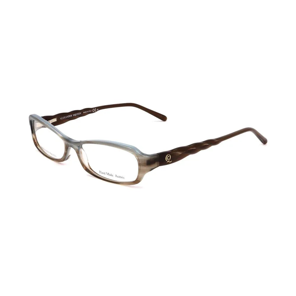 Alexander McQueen Brown Acetate Glasses (Frames) - Zeiniez