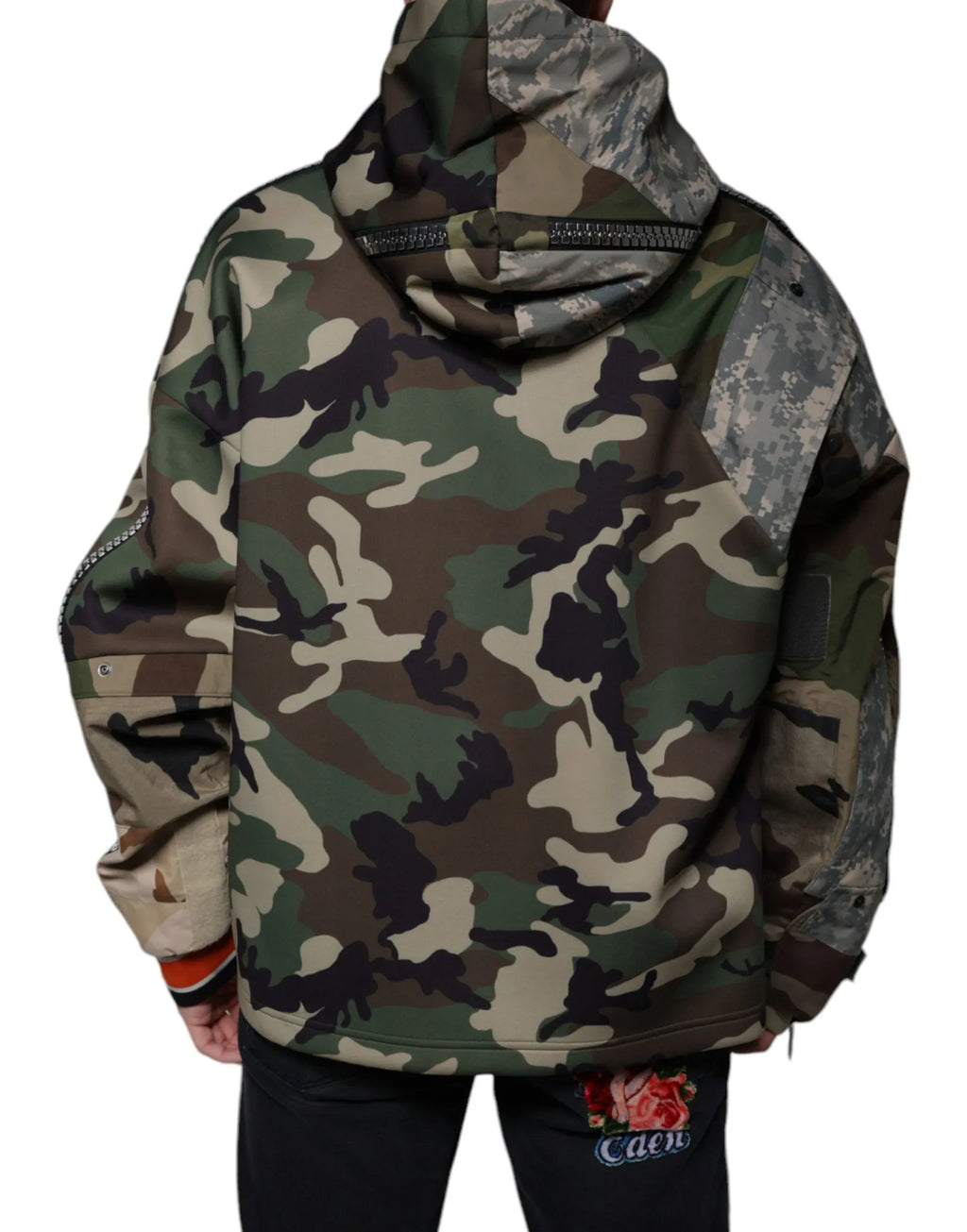 Dolce & Gabbana Multicolor Camouflage Hooded Sweatshirt Sweater - Zeiniez