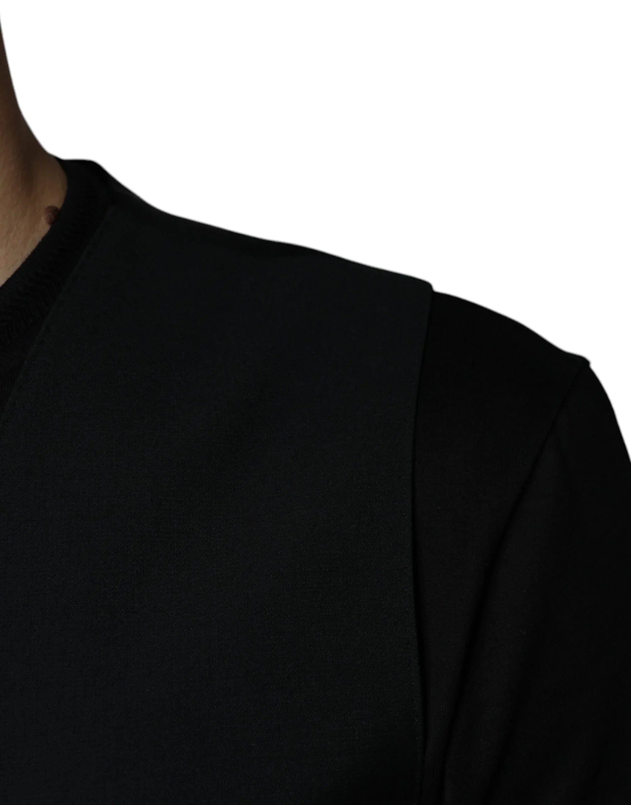 Dolce & Gabbana Black Wool Formal Dress Men Waistcoat Vest - Zeiniez