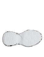 Dolce & Gabbana White Black Graffiti Daymaster Sneakers Shoes - Zeiniez