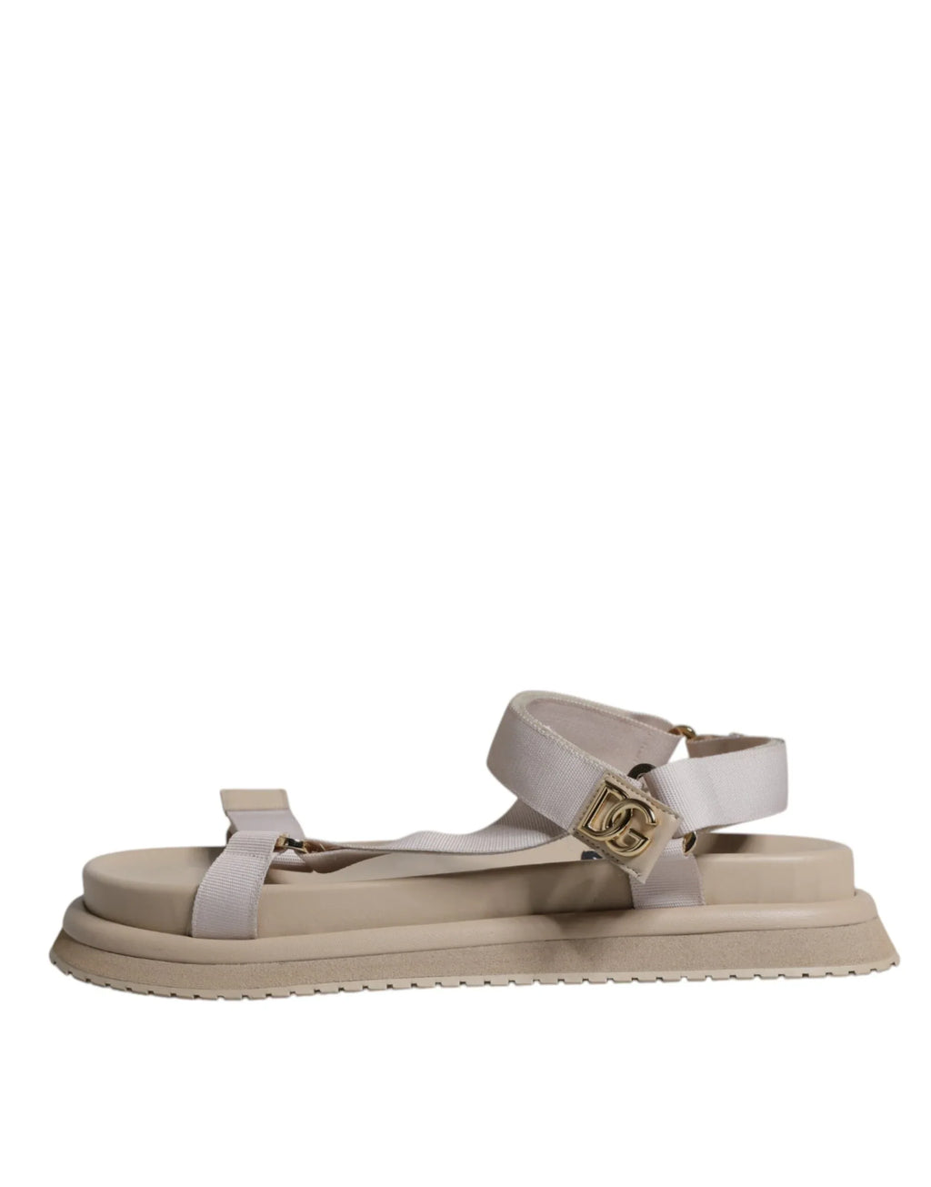 Dolce & Gabbana Beige Nappa Devotion Strap Men Sandals Shoes - Zeiniez