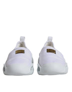 Dolce & Gabbana White Padded Fabric Low Top Sneakers Shoes - Zeiniez