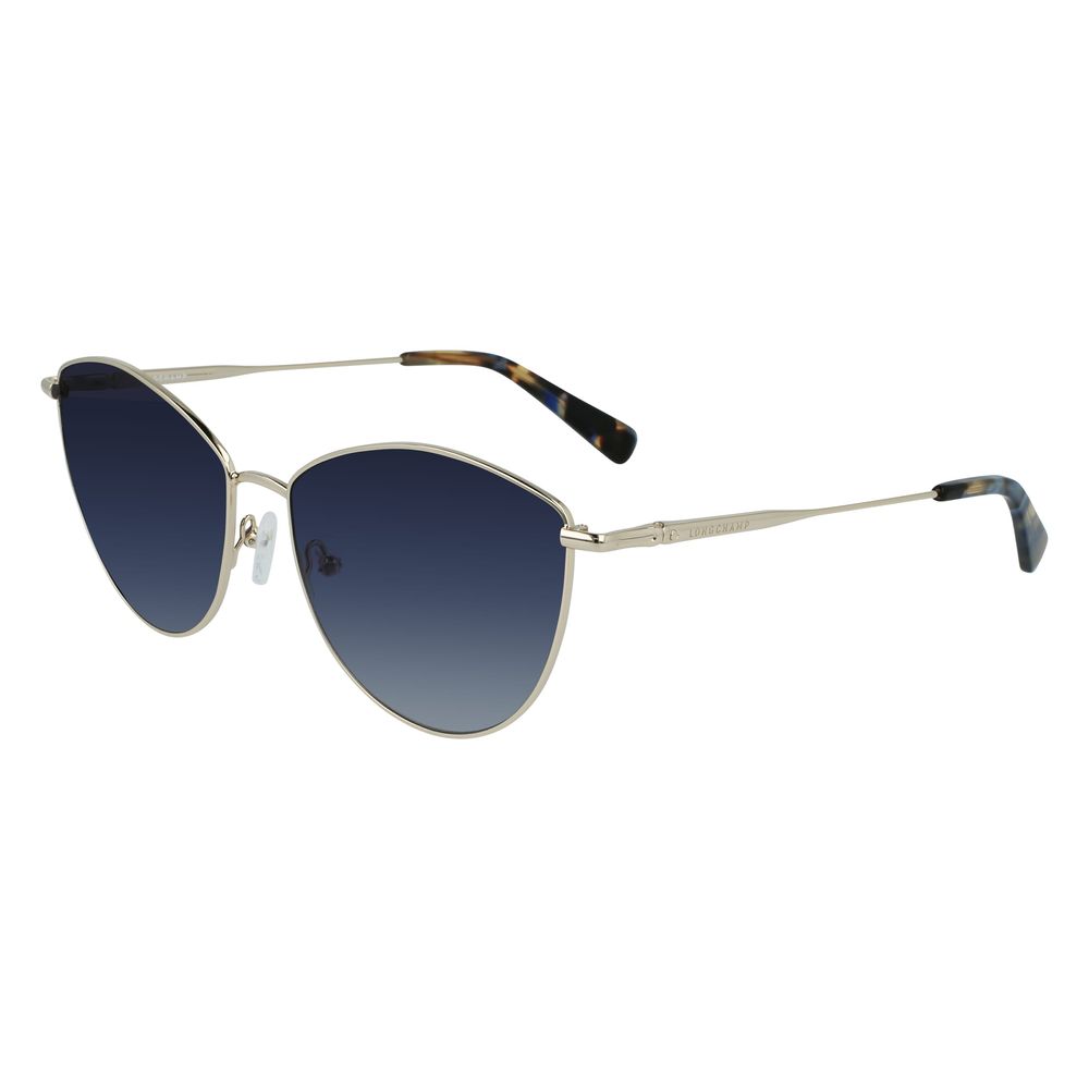 Longchamp Gold Metal Sunglasses - Zeiniez