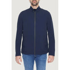 Suns Blue Nylon Full-Length Jacket - Zeiniez