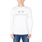 Armani Exchange White Cotton Long Sleeve T-Shirt - Zeiniez