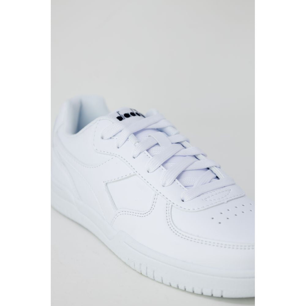 Diadora White Artificial Leather Low Top Sneakers - Zeiniez