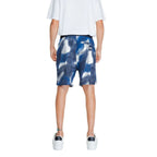 Armani Exchange Blue Cotton Bermuda Shorts - Zeiniez