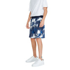 Armani Exchange Blue Cotton Bermuda Shorts - Zeiniez