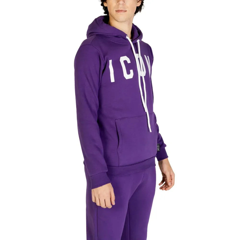 Icon Purple Cotton Hoodie - Zeiniez