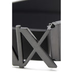 Armani Exchange Black Leather Regular Belt Armani Exchange
