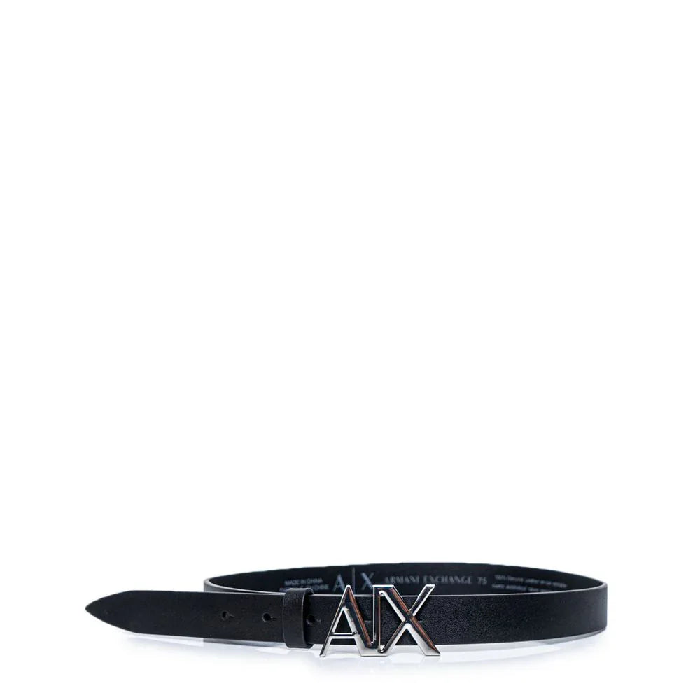 Armani Exchange Black Leather Belt - Zeiniez