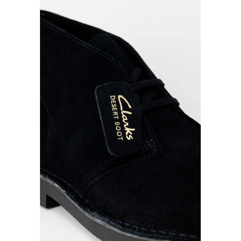 Clarks Black Leather Lace-Up Boots - Zeiniez