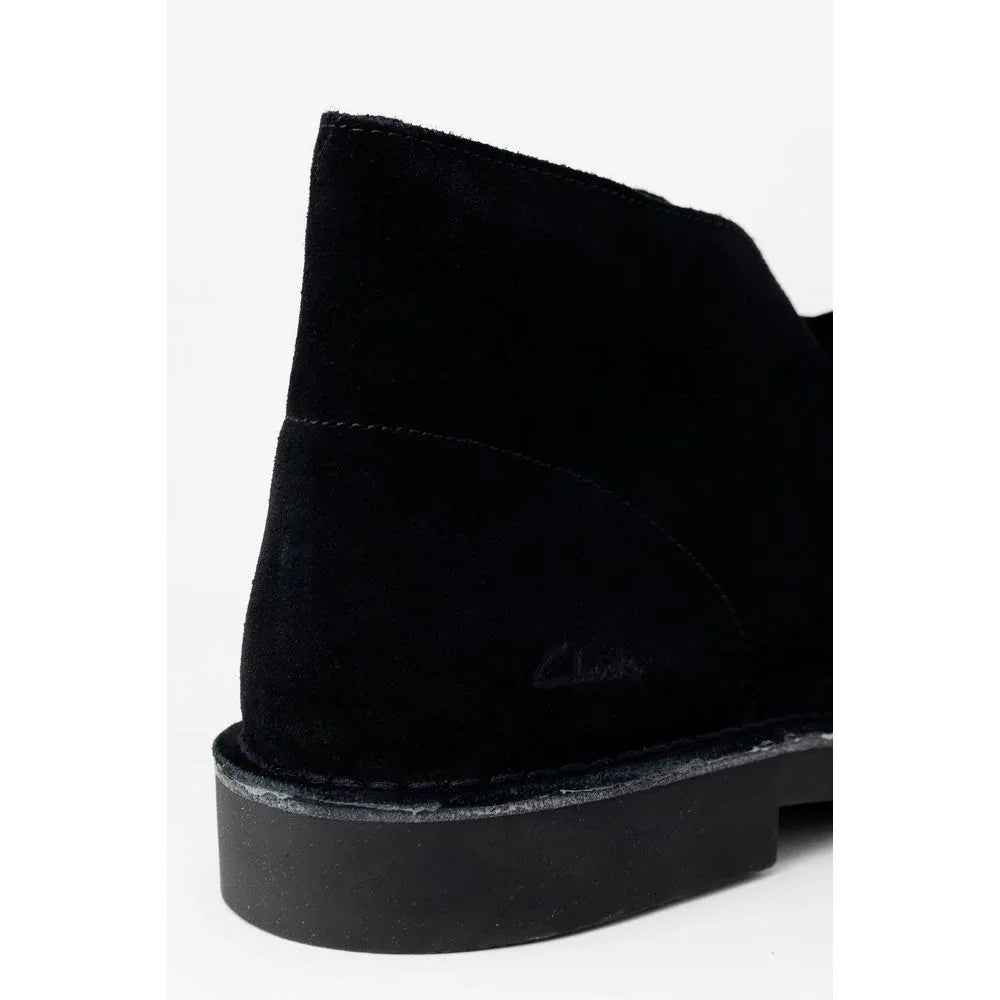 Clarks Black Leather Lace-Up Boots - Zeiniez