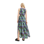 Desigual Blue Viscose Long Dress - Zeiniez