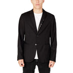 Armani Exchange Black Polyester Blazer - Zeiniez