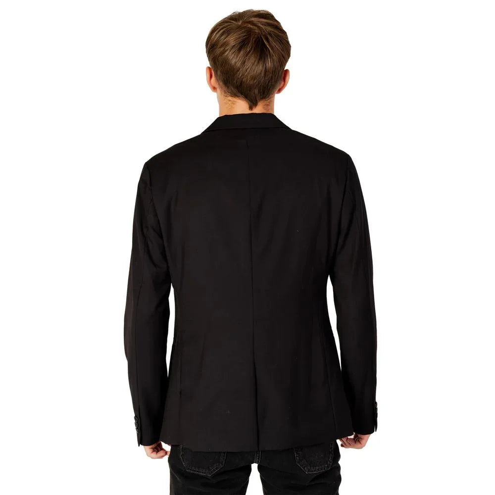 Armani Exchange Black Polyester Blazer - Zeiniez