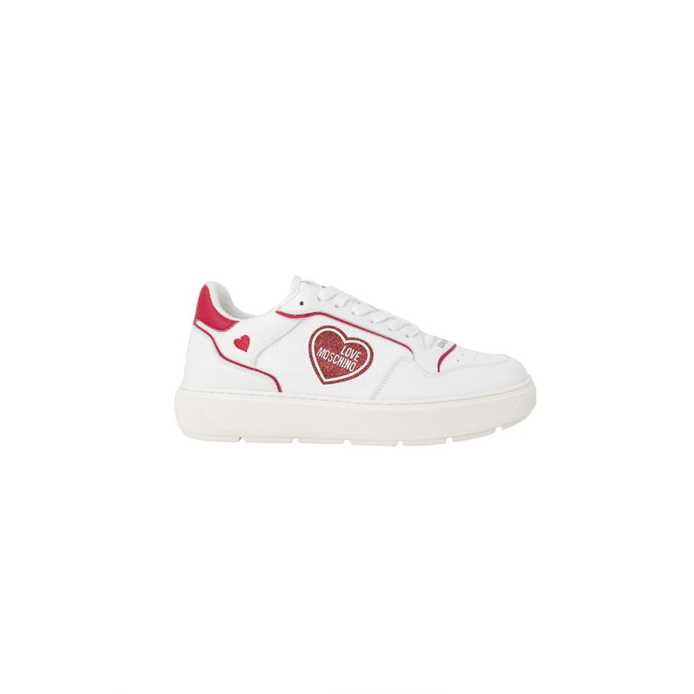 Love Moschino Red Polyethylene Low Top Sneakers - Zeiniez