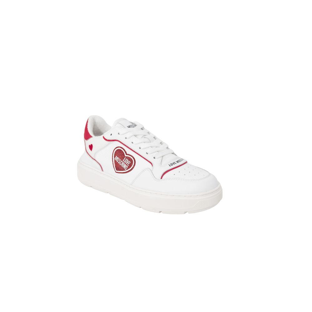 Love Moschino Red Polyethylene Low Top Sneakers - Zeiniez