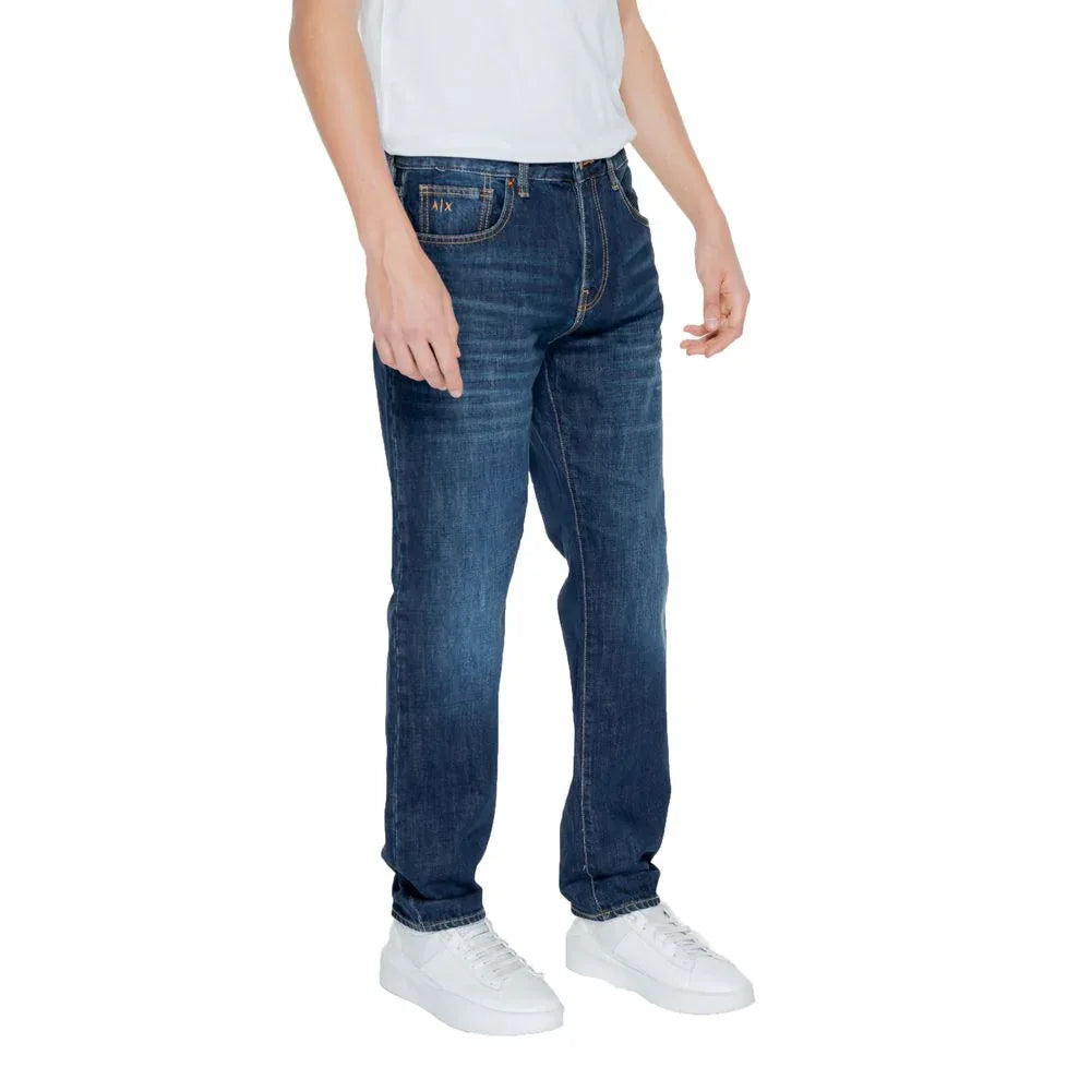 Armani Exchange Blue Cotton Skinny Jeans - Zeiniez