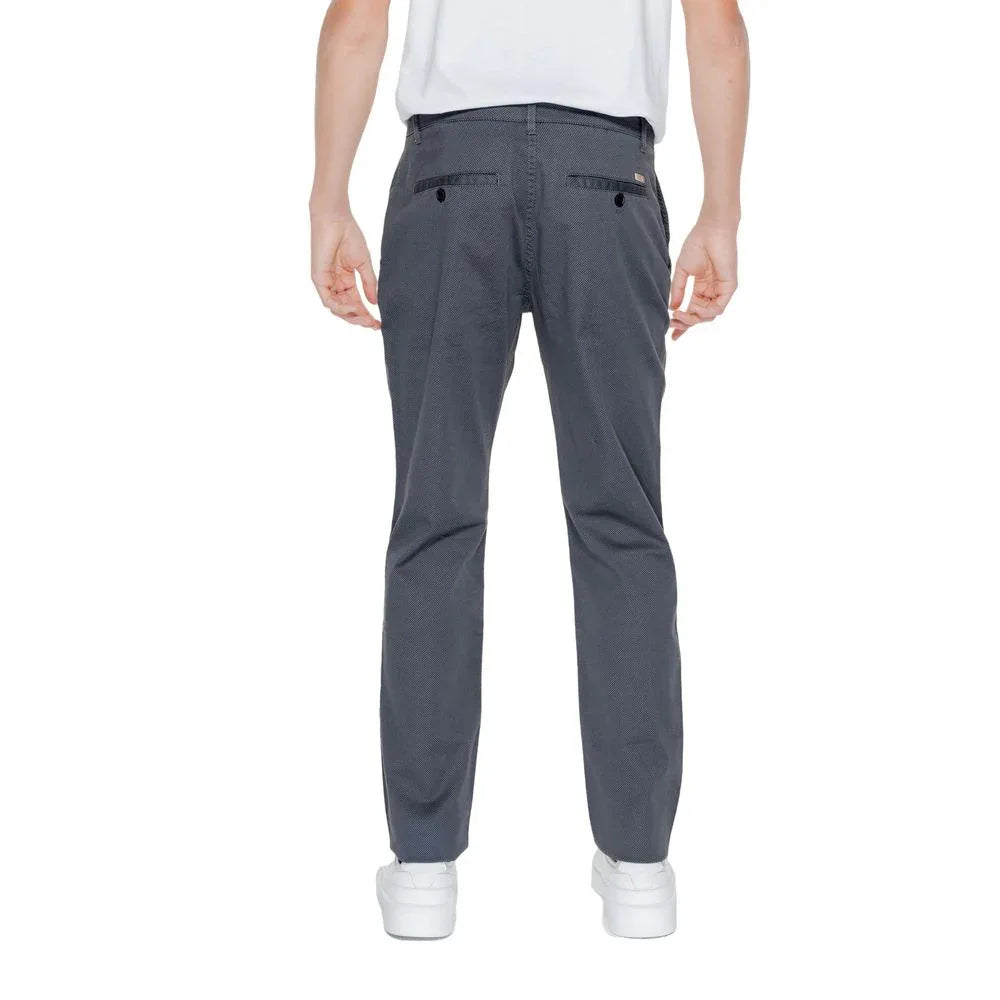 Armani Exchange Black Cotton Casual Pants - Zeiniez