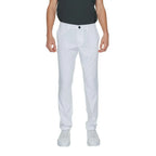 Armani Exchange White Cotton Casual Pants - Zeiniez