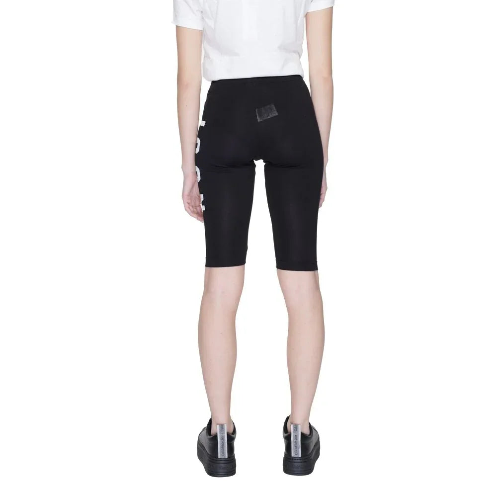 Icon Black Cotton Bermuda Shorts - Zeiniez