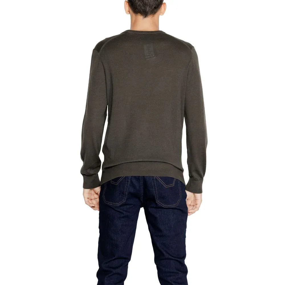 Armani Exchange Green Wool Sweatshirt - Zeiniez