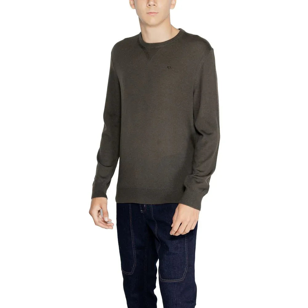 Armani Exchange Green Wool Sweatshirt - Zeiniez