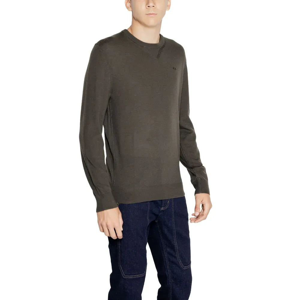 Armani Exchange Green Wool Sweatshirt - Zeiniez