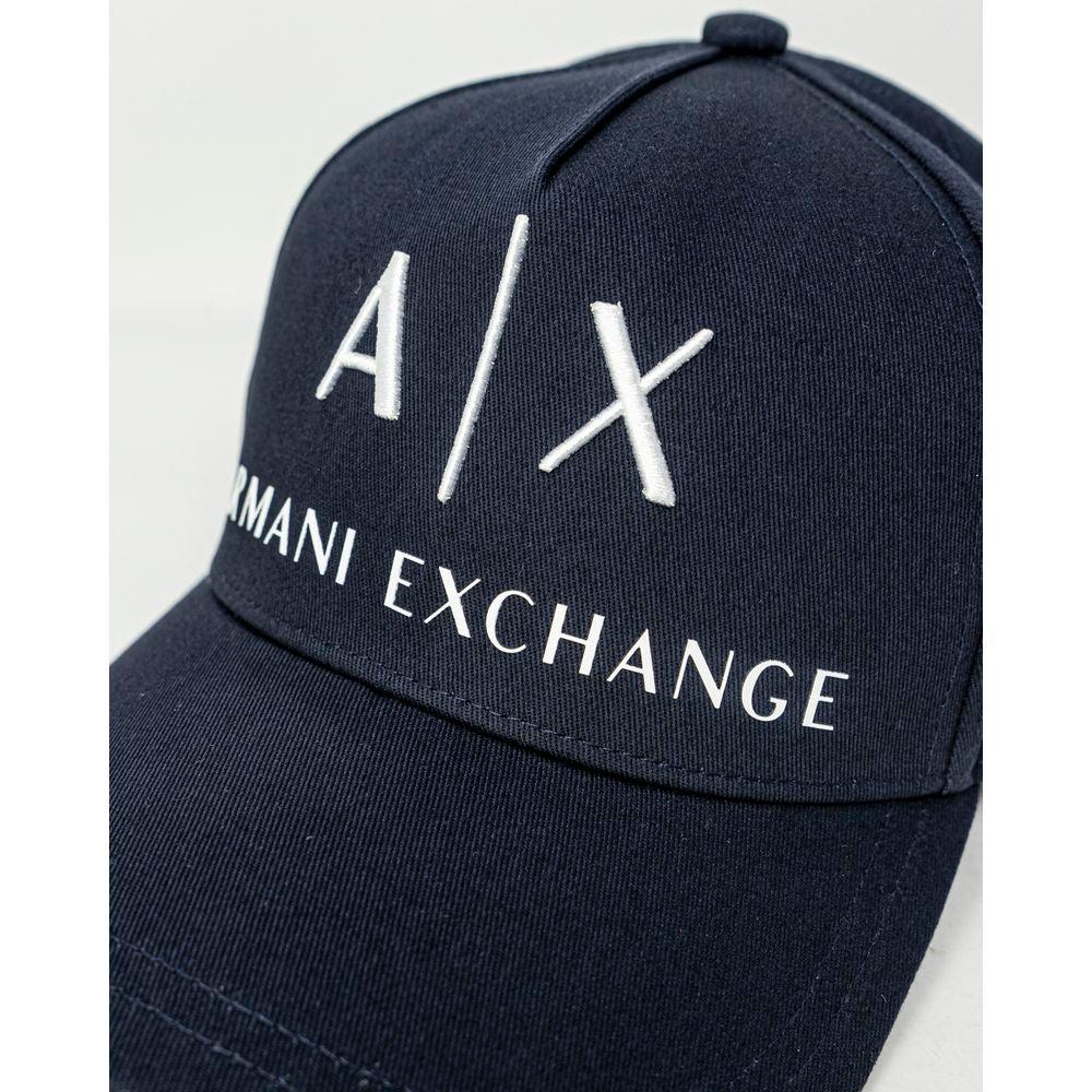 Armani Exchange Blue Cotton Cap (Baseball Hat) - Zeiniez
