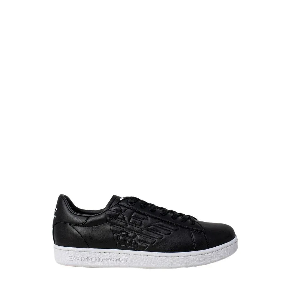 EA7 Emporio Armani Black And White Polyethylene Low Top Sneakers - Zeiniez